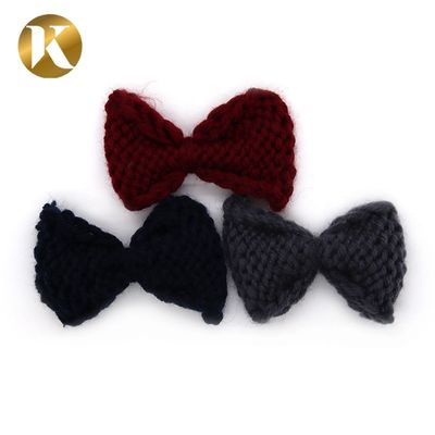 China 75*45mm Dekorationsschuhklemmen BOW-Stil Wollgarnmaterial fournisseur