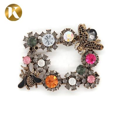 China Bee Shape Beliebte Kristall Schuhschnallen 65mm*50mm Größe Mode Stil fournisseur