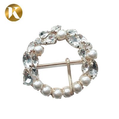 China Retro-Stil beliebte Kristallschuhschnallen Innen Durchmesser 3,3 cm Außen 5,8 cm fournisseur