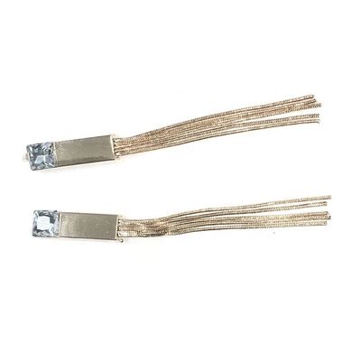 China Populäre Mode-Schuhaufhänger aus Strass 8cm*28cm 6,2cm Eisen/Kupfermaterial fournisseur