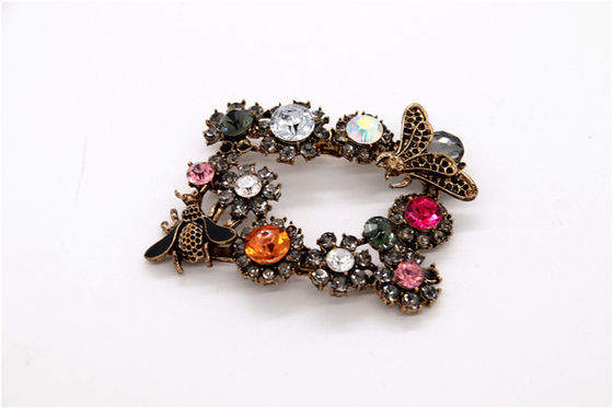 Farbige Schuhschmuck-Clips für Frauen Schwarz / Nickel / Gold Farbe fournisseur
