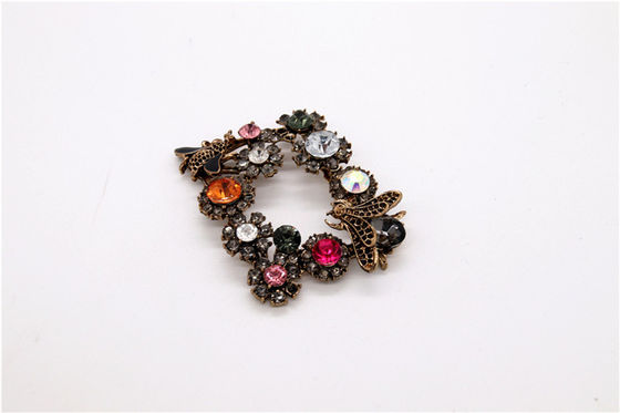 Farbige Schuhschmuck-Clips für Frauen Schwarz / Nickel / Gold Farbe fournisseur
