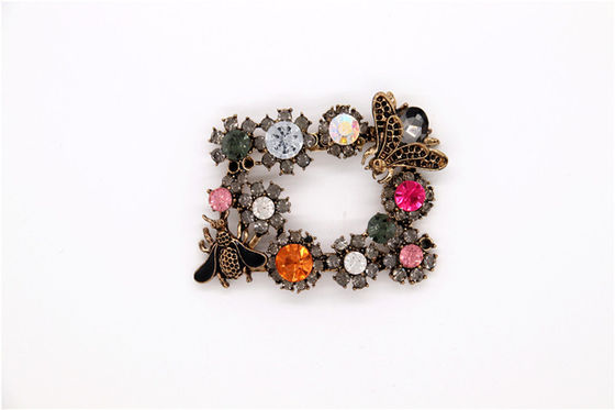 Farbige Schuhschmuck-Clips für Frauen Schwarz / Nickel / Gold Farbe fournisseur