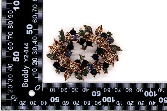 Runde Form Strass Schuhklemmen Elegant Schönes Aussehen SGS-Zertifikat fournisseur