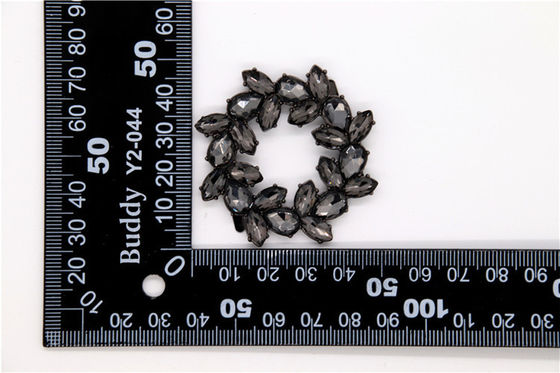 Farbenfrohe hochwertige Strass-Schuhaccessoires für Damen Klemmen Zertifikat SGS fournisseur