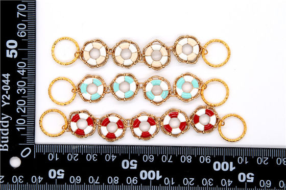 Handgeschweißte Schnalle Kette von Hardware,Damen-Sandalenkette Kupfer/Eisenpistole/Nickel/Gold fournisseur