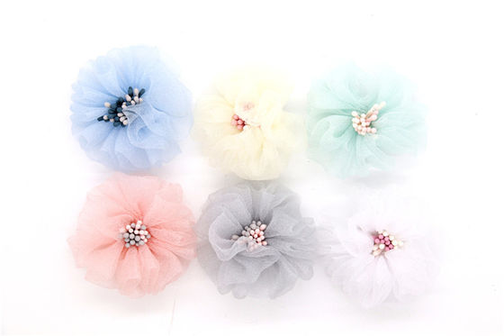 Handgefertigte Mädchen Schuhschnürsenkel Blumen für Schuhe / Haare / Kopfband SGS zertifiziert fournisseur
