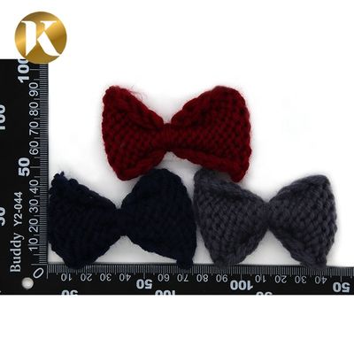 75*45mm Dekorationsschuhklemmen BOW-Stil Wollgarnmaterial fournisseur