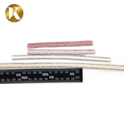 Dekoratives Schuhband aus gebundenem Leder 1000 mm für Kopfbedeckung / Schuhe / Kleidung fournisseur