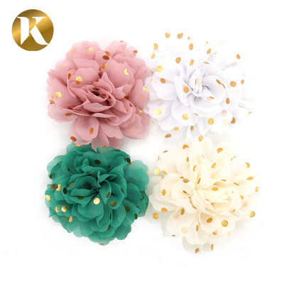 Zusammengestellte Populäre Schuhe Schnürsenkel Blumen 85*85mm Baumwolle / Polyester / Chiffon Material fournisseur