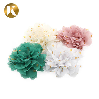 Zusammengestellte Populäre Schuhe Schnürsenkel Blumen 85*85mm Baumwolle / Polyester / Chiffon Material fournisseur