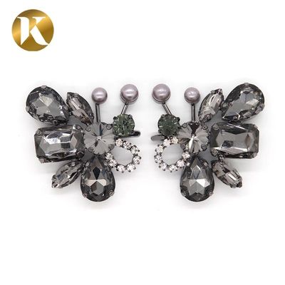 Bienenförmige beliebte Schuhschnalle aus Strass Nickel / Schwarz / Gold Farbe fournisseur