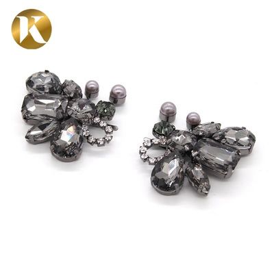Bienenförmige beliebte Schuhschnalle aus Strass Nickel / Schwarz / Gold Farbe fournisseur