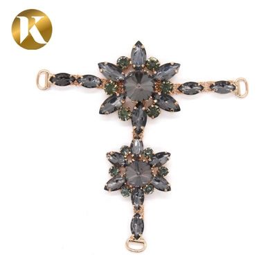 T-Form Damen Dekorativ Schuhschnallen mit Mode Strass Schmuck fournisseur