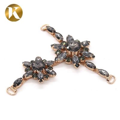 T-Form Damen Dekorativ Schuhschnallen mit Mode Strass Schmuck fournisseur