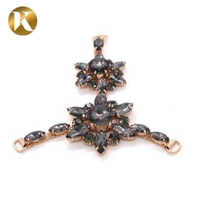 T-Form Damen Dekorativ Schuhschnallen mit Mode Strass Schmuck fournisseur