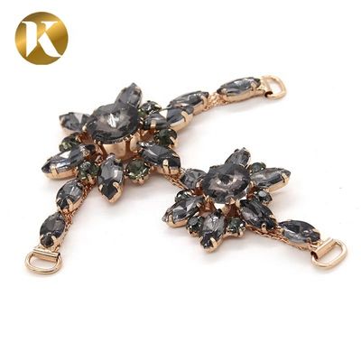 T-Form Damen Dekorativ Schuhschnallen mit Mode Strass Schmuck fournisseur