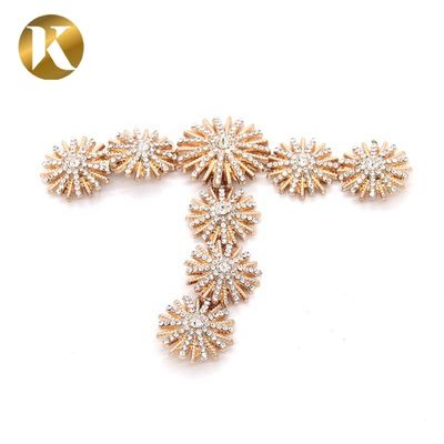T-Form Strass-Frauen Metall Schuhschnallen mit Mode-Aussehen fournisseur