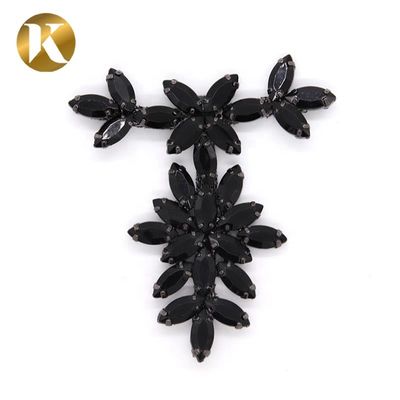 Schmuck Dekoration T-Form Metall Schuhschnallen Schwarz / Gold Mehrfarben fournisseur