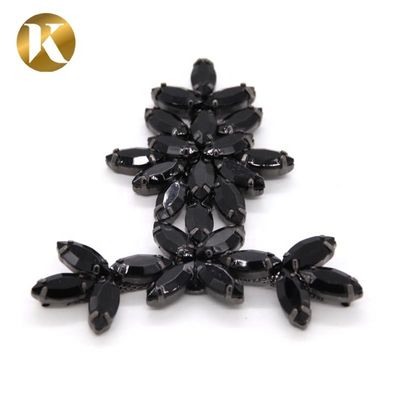 Schmuck Dekoration T-Form Metall Schuhschnallen Schwarz / Gold Mehrfarben fournisseur