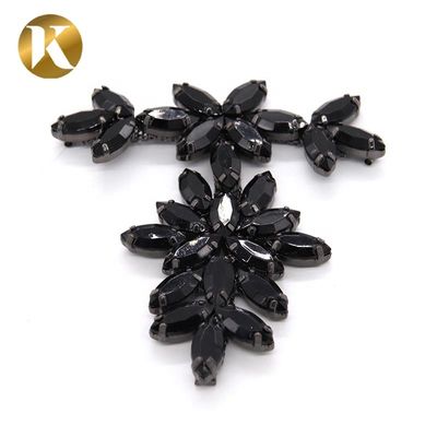 Schmuck Dekoration T-Form Metall Schuhschnallen Schwarz / Gold Mehrfarben fournisseur