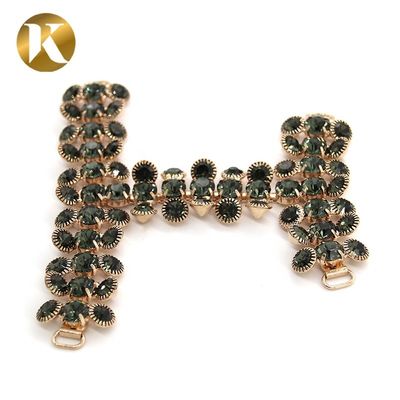 Hängende Plattierung Frauen Schuh Tassel Kette Schwarzer Diamant Dekoration fournisseur