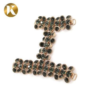 Hängende Plattierung Frauen Schuh Tassel Kette Schwarzer Diamant Dekoration fournisseur