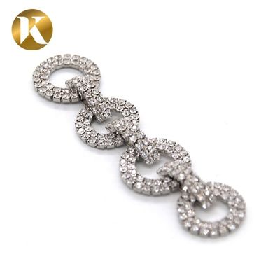 Mode Elegante Kristall Braut Schuhklemmen 90mm*20mm Strass Dekoration fournisseur