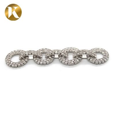 Mode Elegante Kristall Braut Schuhklemmen 90mm*20mm Strass Dekoration fournisseur