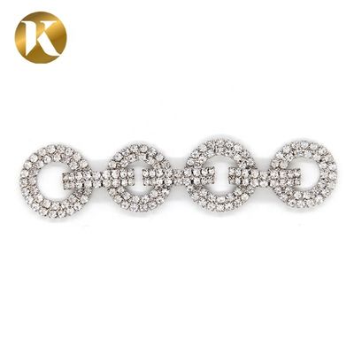Mode Elegante Kristall Braut Schuhklemmen 90mm*20mm Strass Dekoration fournisseur