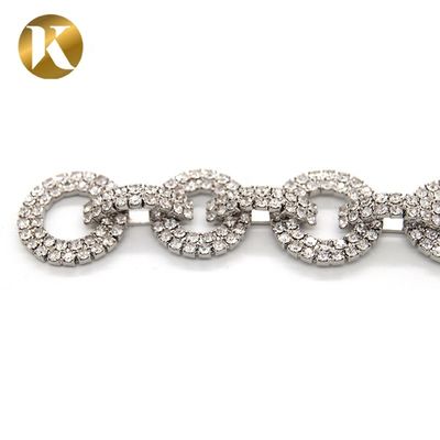 Mode Elegante Kristall Braut Schuhklemmen 90mm*20mm Strass Dekoration fournisseur