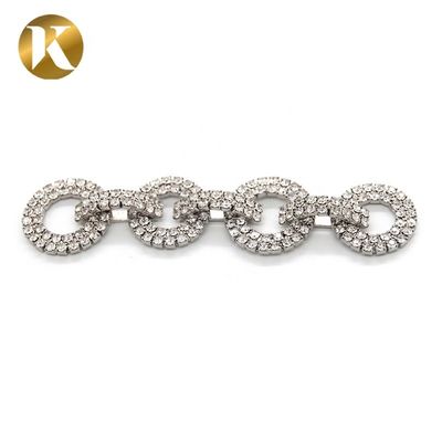 Mode Elegante Kristall Braut Schuhklemmen 90mm*20mm Strass Dekoration fournisseur