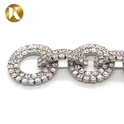 Mode Elegante Kristall Braut Schuhklemmen 90mm*20mm Strass Dekoration fournisseur