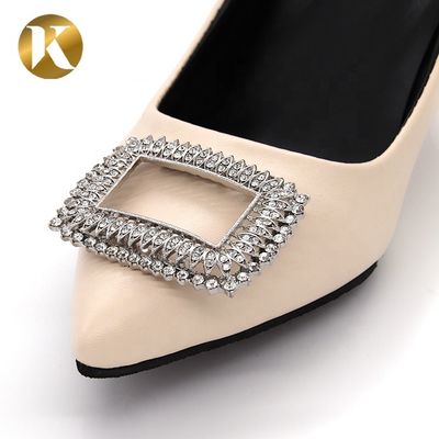Custom Charm Kristall Damen Dekorativ Schuhklemmen Accessoire Mode Stil fournisseur