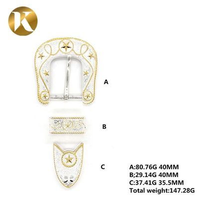 Dekoration 2 Farbplatten Gürtel Buckles Freizeit Stil Hohe Haltbarkeit Für Mann fournisseur