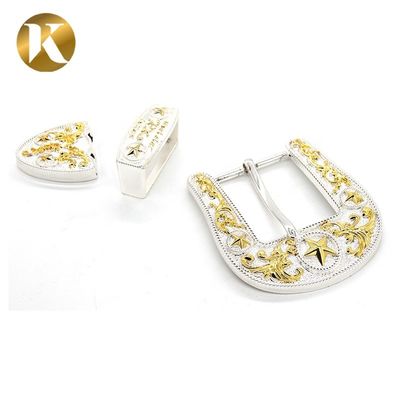 Neues Design Double Pin Gürtel Buckle Customized Logo mit zwei Farben fournisseur