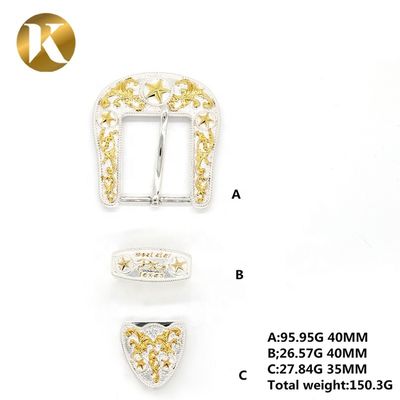 Neues Design Double Pin Gürtel Buckle Customized Logo mit zwei Farben fournisseur