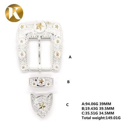 2 Farbplatten Gürtel Schnallen mit glatter Oberfläche / 3D Oberflächenbehandlung fournisseur