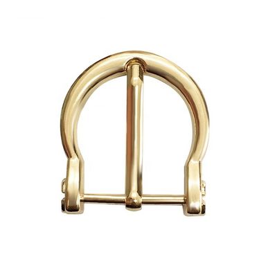 Halbkreisförmiger Goldplatten Gürtel Buckles 25MM Fashion Style für Lady / Frauen fournisseur