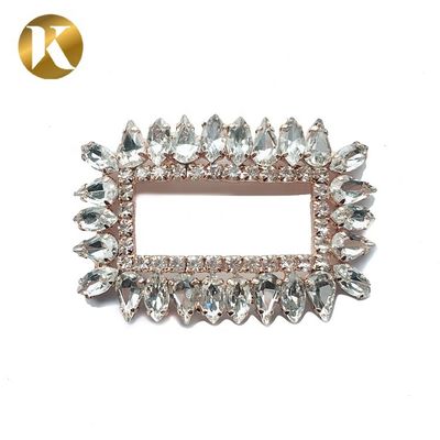 Kristallschuhschnallen im Rechteckstil Außendurchmesser 6,2cm*4,1cm fournisseur