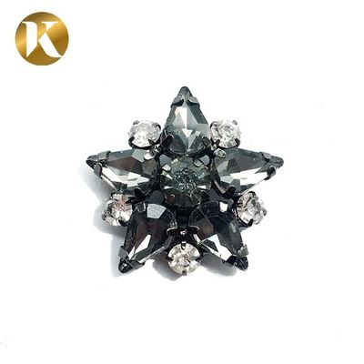 Kristallschuhschmuck auf Maß, Sternform Eisen / Kupfer Material fournisseur