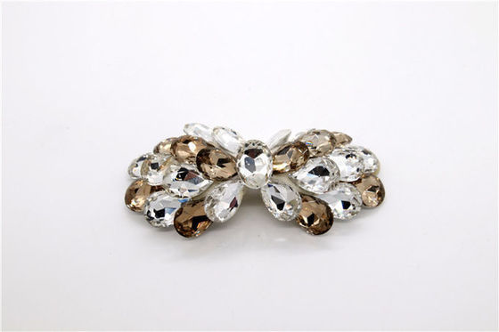 Mehrfarbige Zink Strass Schuhschnallen 70mm*48mm zur Dekoration fournisseur