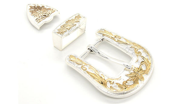 Custom Logo Silberplattiert Pin Gürtel Buckles 35MM mit einfachem Aussehen fournisseur